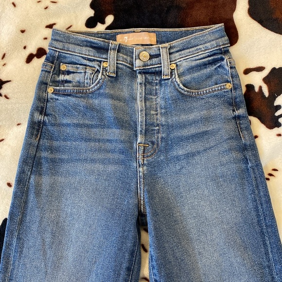 7 For All Mankind High Rise Luxe Vintage Boyfriend Jeans NWT - Picture 2 of 8